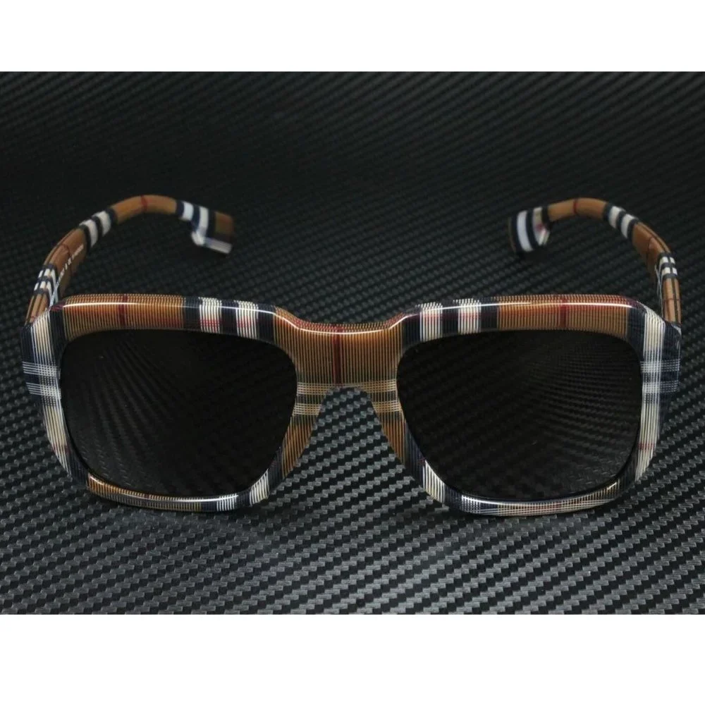 Burberry Dark Check Men's 55mm Sunglasses